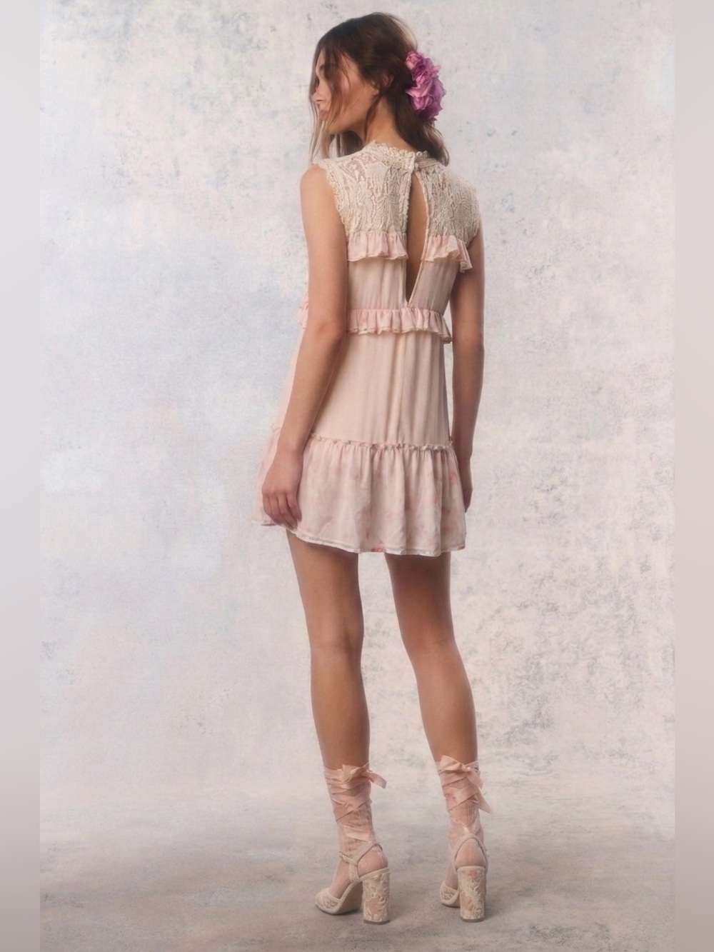 POL ruffled tunic /mini dress - Picture 3 of 11